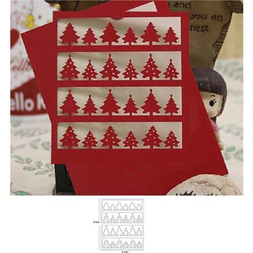 Christmas Tree Frame Metal Cutting Dies new dies template for DIY Scrapbooking Album Decor Embossing Paper Card Crafts Dies Cuts