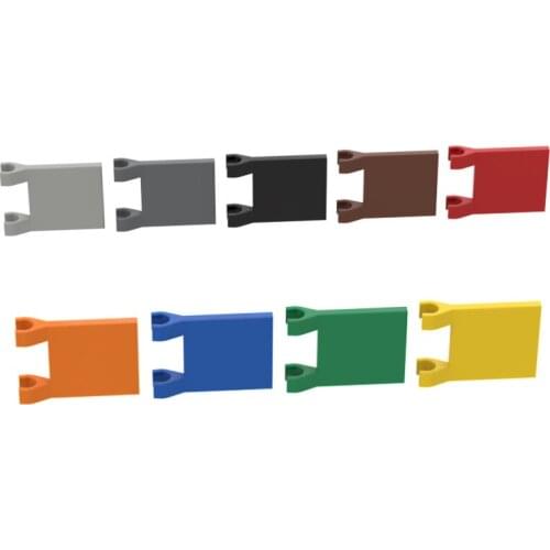 BuildMOC Compatible Assembles Particles 60779 2x2 banner For Building Blocks Parts DIY LOGO Educational Tech Parts Toys
