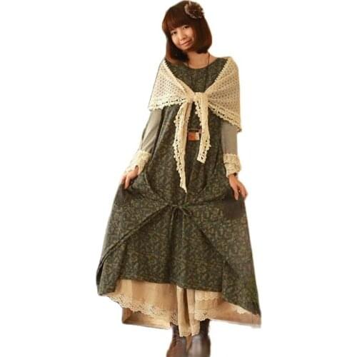 Linen vestiti donna boho punk kleid maxi robe moulante vestidos femininos dashiki jurken vintage cortos kleider crochet dress