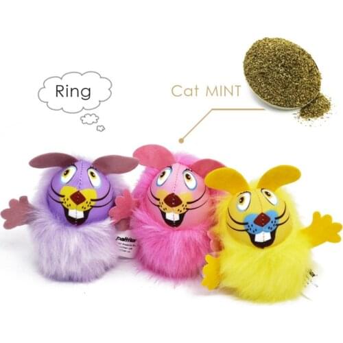 Mini Catnip Stuffed Plush Cat Toys Fur False Mouse Colorful Funny Playing Toys For Cats Kitten Interactive Catnip Toy New