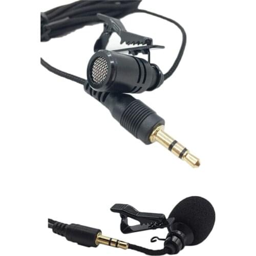 Mini Portable Lavalier Metal/plastic Microphone Condenser Clip-on Lapel Mic Wired HD Call Anti-noise For Mobile Phone Laptop PC