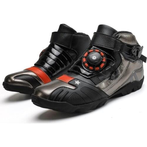 Motorcycle riding shoes mens four seasons off-road motorcycle boots womens racing short boots motorcycle equipment