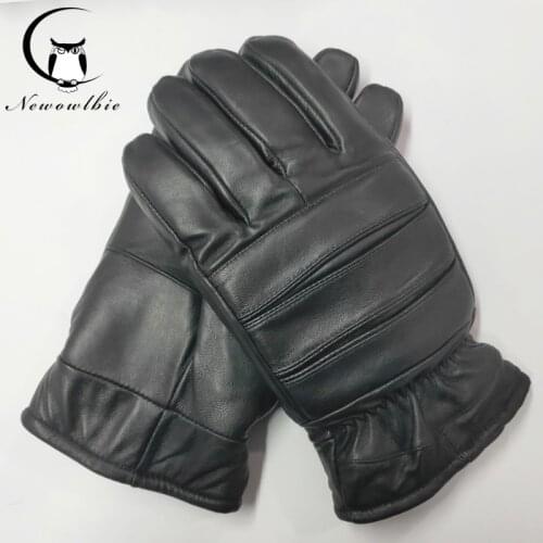 New mens winter warm gloves outdoor sports gloves thickening high-quality sheepskin gloves Oversized heavy sheepskin gloves