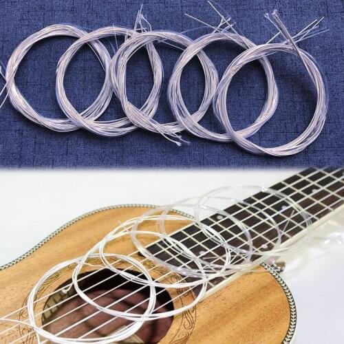 6pcs/set Nylon Guitar Strings Silver Strings Set Plating Super Light for Classic Acoustic Guitar High Quality Guitar Strings