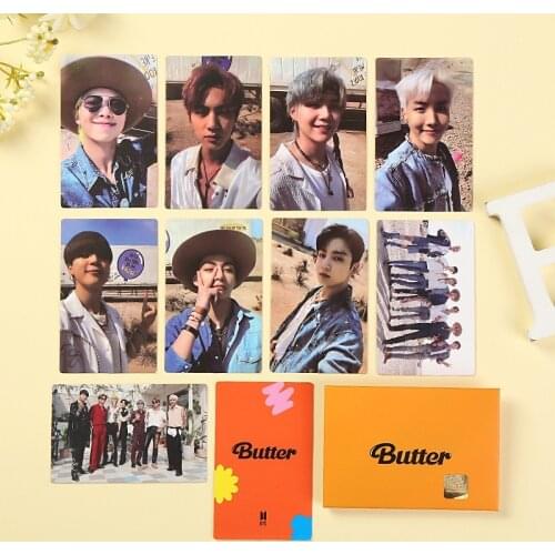 New Korea K-POP Bangtan Boys BUTTER Photocard Lomo Cards Poster Memebers Premium Photos Jung Kook V Suga Rm Jin Jimin
