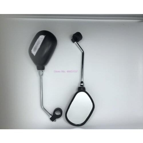 By DHL 20pairs Bicycle Handlebar Rear View Glass Mirror Bike Cycling Wide Range Back Sight Reflector Adjustable Glass Mirrors