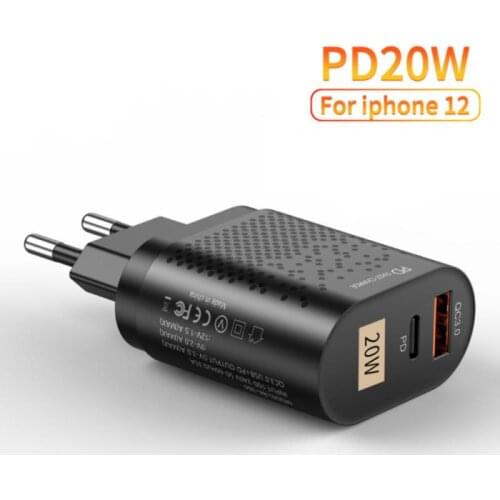 PD20W+QC3.0 USB Charger Quick Charge Fast Charging Mobile Phone Charger For IPhone X Samsung Xiaomi Huawei Tablet Wall Adapter