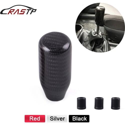 RASTP-Universal Carbon Fiber Car Gear Shift Knob Racing Car Gear Handle Knob RS-SFN033