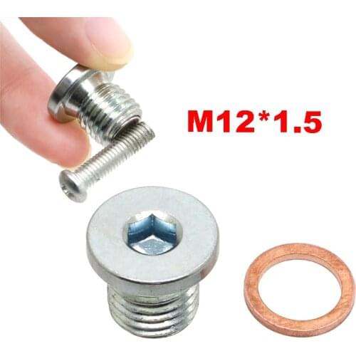 Super strong Magnetic Engine Oil Drain Plug and Washer M12x1.5 For Polaris RZR Sportsman Ranger 7052306 Oil Drain bolt