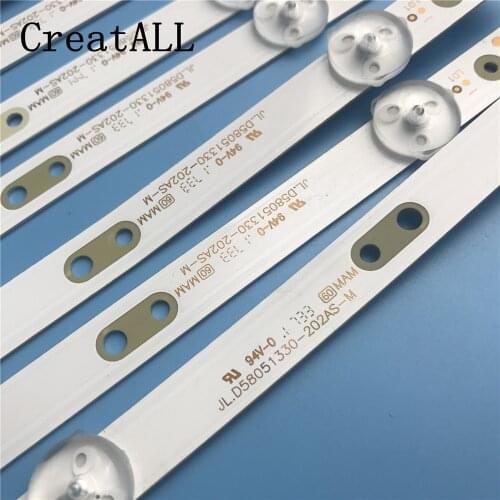 LED Backlight strip 5 Lamp For Skyworth 58"TV 58G2A 58G3 58K5D JL.D58051330-202AS-M V580DJ4-MD1 APT-LB17038-58G3-1.2