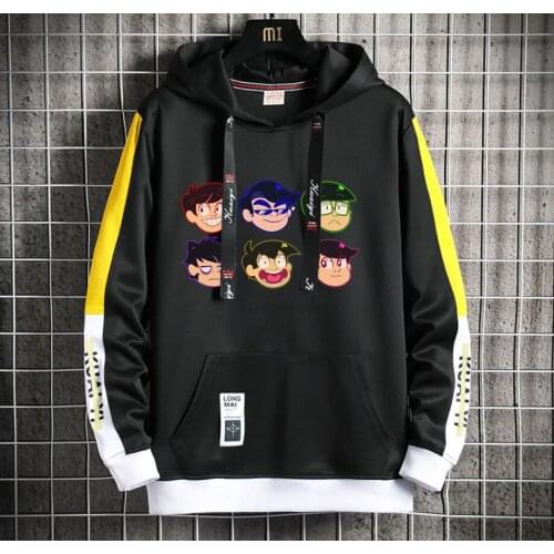 Anime Asson Hoodie Men/Women Popular Harajuku Hoodeds Pullover Streetwear Casual Fake Two-Piece jacket coat