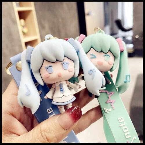 Japanese Girl Car Keychain Exquisite Schoolbag Key Pendant Cartoon Doll Pendant Key Chain