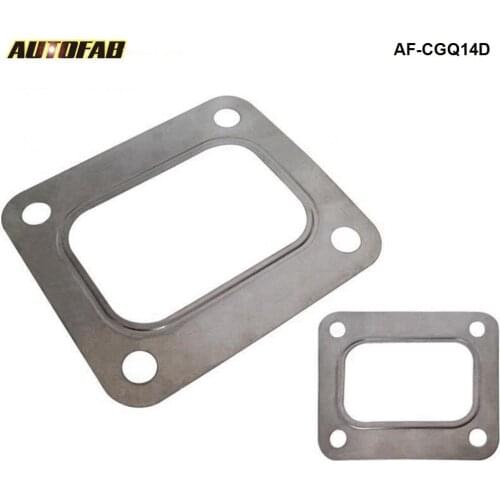 10PCS/LOT T04E T66 T70 GT35 GT40 T4 Turbo Turbine Inlet Gasket T4 Flange Gasket 4 Bolt 304 Stainless Steel AF-CGQ14D