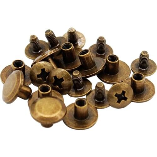10x Binding Chicago Screws Nail Stud Rivet For Photo Album Leather Belt 10mm