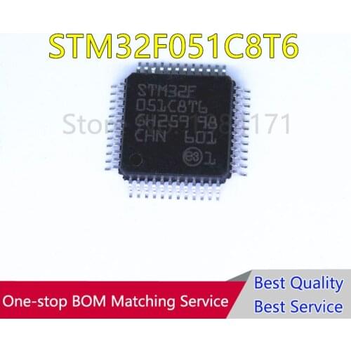 20Pcs STM32F051C8T6 STM32F051C8 LQFP48 new