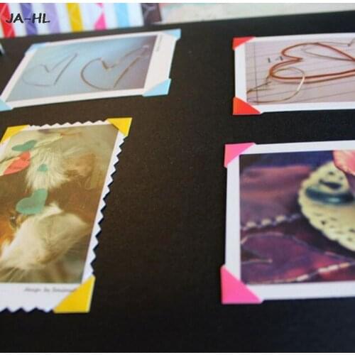 2021 1 set of 102 pcs Colorful Corner Paper Stickers for Pictures Home Decoration Scrapbooking Photo Albums Frame