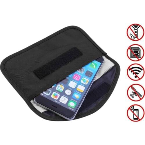 3 size signal shielding Faraday bag, anti-radiation, anti-hacking, tracking, mobile phone, GPS, RFID, car key FOB, EMF case