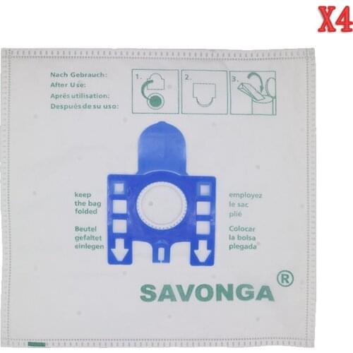 4pcs High quality For Miele FJM dust bag For MIELE FJM GN Type Vacuum Cleaner Hoover DUST BAGS & FILTERS CAT DOG Size 270*270MM