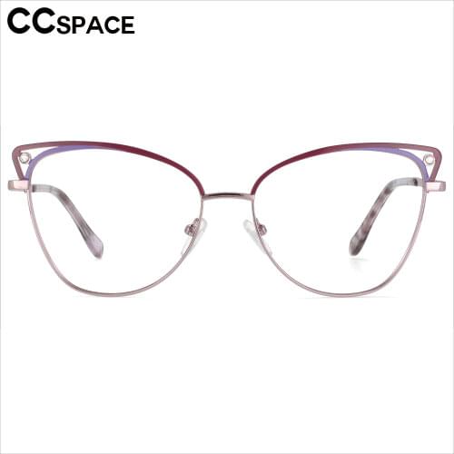 53685 Retro Cat Eye Metal Optical Prescription Glasses Frames Luxury Women Fashion Computer Eyeglasses