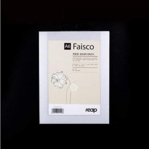 A6 Gold Silver Magnetic Pvc Photo Sign Holder Restaurant Hotel Advertising Poster Wall Picture Frame Plastic Clear Cover