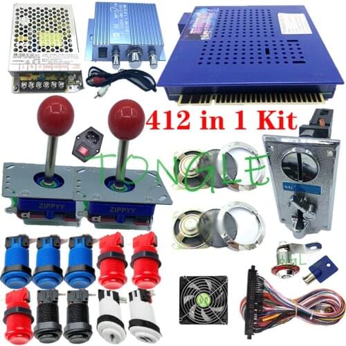 Arcade Game elf 412 in 1 vertical Classical Multi games Jamma PCB DIY kit for Cocktail Arcade Machine Coin Operator Game Cabniet