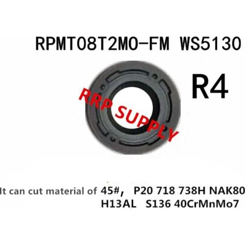 Free shipping 10pcs RRP-RPMT08T2MO-FM WS5130 inserts, High quality. HARDSTONE brand