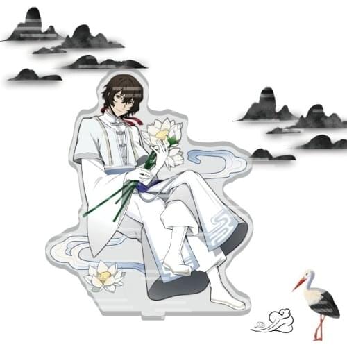 BL Stand Bungo Bungou Stray Dogs Ancient White Lotus Acrylic Nakahara Chuya Osamu Dazai Ryunosuke Model Plate Desk Decor Toy