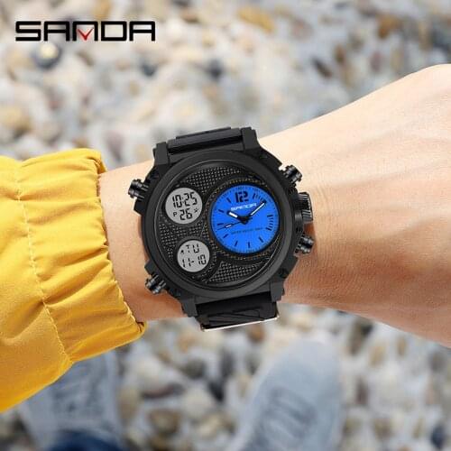 BASID Mens Sports Watch Fashion Waterproof Watches Electronic Digital Quartz Clocks Stylish Top Brand Luxury Military Army LED
