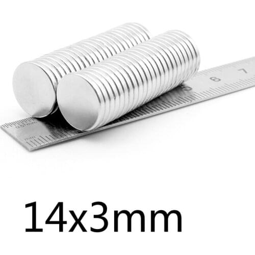 5-50pcs 14x3mm Rare Earth Magnet Disc 14mmx3mm Fridge Round Magnets strong 14mm*3mm Permanent Neodymium Magnet 14*3mm N35