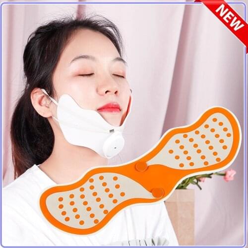 EMS V Face Slimming Massage Machine Stimulator Facial Lift Massager Thin Face Device High Frequency Reduce Masseter Double Chin