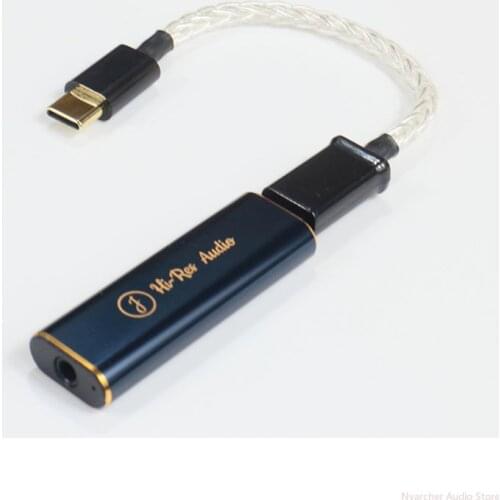 HIFI Type-C USB Portable DAC External Audio Card ES9038Q2M ES9601K Decoder For WN7 WIN8 WIN10 Computer Amplifier 32Bit DSD128