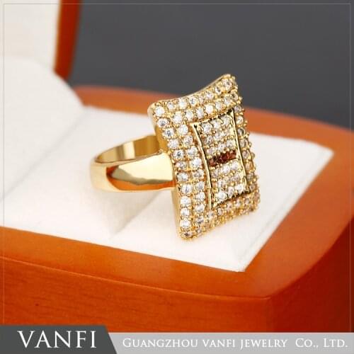 Kfvanfi Rings With Cubic Zirkonia For Women