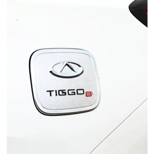 Car Exterior Fuel Tank Cap Cover Panel Chrome Styling for Chery Tiggo 8 2018 2019 2020 2021 Tiggo8 Pro Accessories Auto Parts
