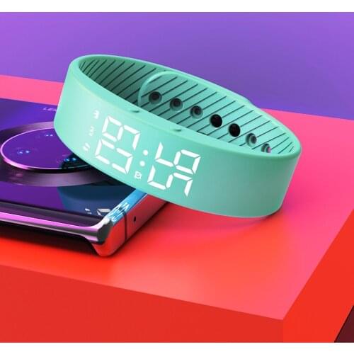 Hot selling silicone smart watch pedometer calorie tracking sports bracelet student gifts men women Alarm clock bracele Laosibin