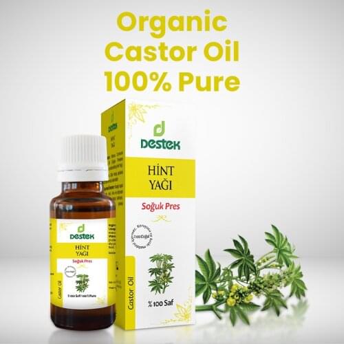 Castor Oil 100% Pure Organic 50 ml Turkish Seed Plant Oils Essential Oils Natural Oils Aromatherapy Oils Natural Vegan Herbal Health Beauty Skin Care Body Care Skin Care Hair Care Body Care