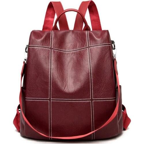 2021 Fashion Women Backpack High Quality Youth Leather Backpacks for Teenage Girls Female School Shoulder Bag Bagpack Mochila