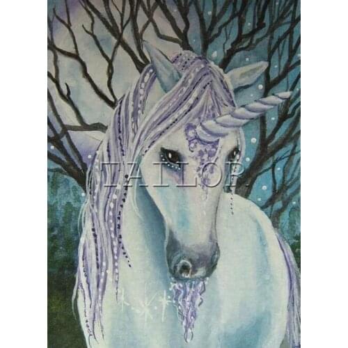 Full square cuadros 5d diamond painting kit set complet embroidery Cross stitch mosaic dirll drawing landscape horse unicorn 44