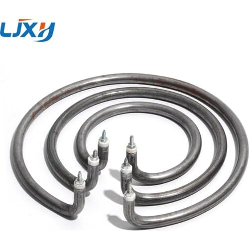 LJXH A Set Pipe 8mm Dia. Round Electric Wok Heating Pot Tube with Iron Anti-rust Heater Accessories Circle Accept Dry Burning