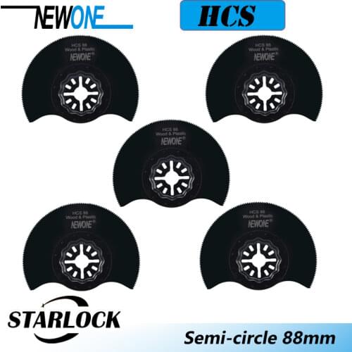NEWONE 88mm HCS Flush Segment Starlock Saw Blades for Starlock System Oscillating Multi-Tools Electric Trimmer cutting wood