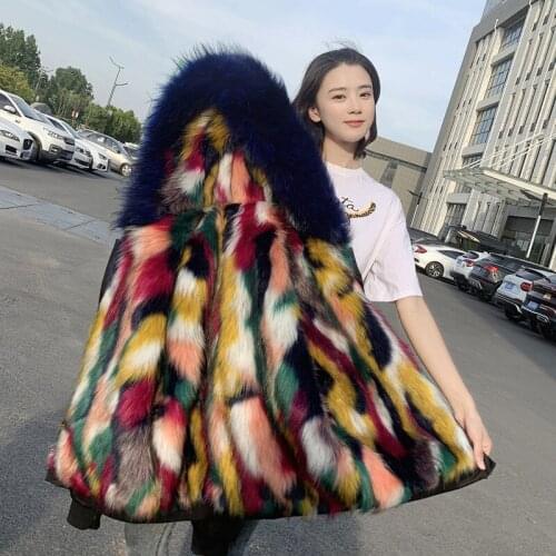 2020 Best-selling New fashion Imitation Fur Coat Short Hooded Inisde Imitation Fox Fur Jacket Winter Women Clothing
