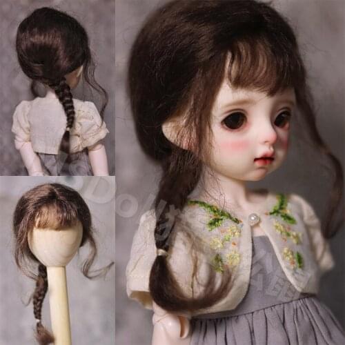 1/6 Doll Wig For Doll accessories BJD/SD Handmade customization cute doll wig
