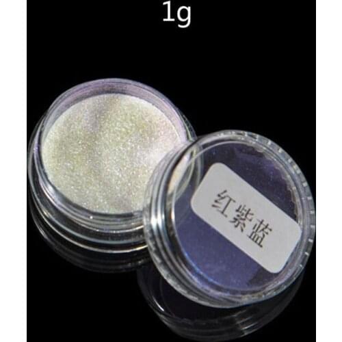 Q0KA 5 Color Resin Chameleons Pigment Mirror Rainbow Pearl Powder Colorant Epoxy Resin Glitter Resin Jewelry Making Kit