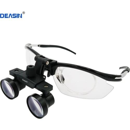 Adjustable magnification from 2.5x to 3.5x Dental Loupes Magnifier with Surgical Magnifying Glasses