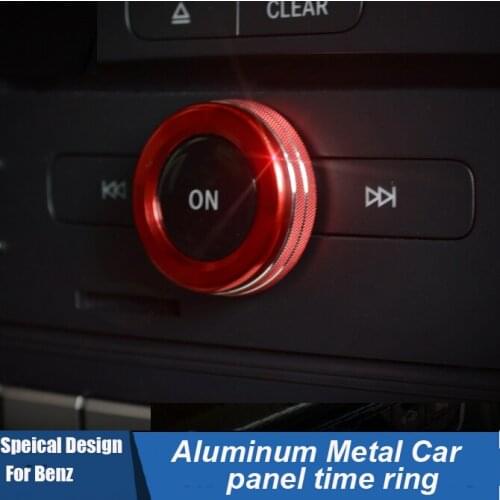 Aluminum alloy AMG Styling Car audio ring decoration For Mercedes-Benz A B E Glass GLK GLA CLA GLE ML GL