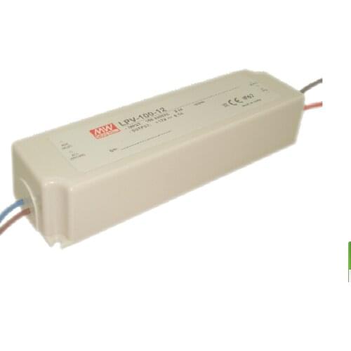 MEAN WELL 100w led driver single output power supplying LPV-100-12 water proof LED driver transformer