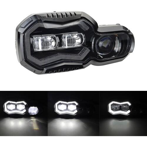 Motorcycle LED Projector Headlight Hi-Low DRL Headlamp Assembly For F800GS Adventure F700GS F800R F650GS