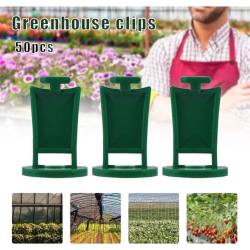 Greenhouse I-Shaped Fixing Clip Hook Multifunctional Reusable Plant Flower Hanger for Garden Courtyard UD88