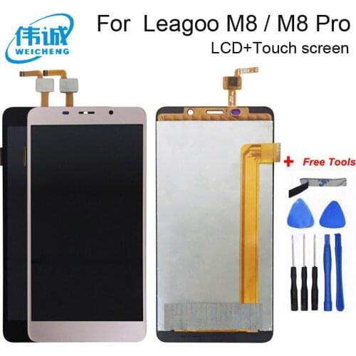 For Leagoo M8 Pro LCD Display And Touch Screen Assembly Repair Parts 5.7 Inch Replacement Sensor LCD For Leagoo M8 +Tools