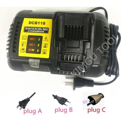 AC100-240V Charger DCD118 Replace for DEWALT 10.8V 14.4V 20V 60V DCS576 DCS575 DCS520 DCG414 DCH335 DCH334 DCH333 DCH323 DCH481