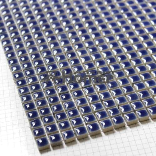 Shipping free! navy blue mini glazed ceramic mosaic TILE sheet 12x12", bathroom shower mosaic floor tiles